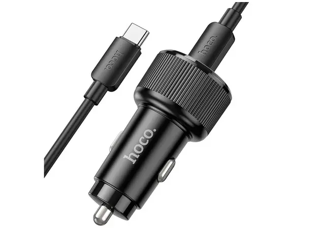 მანქანის დატენი Hoco NZ14B Guerrero PD50W Dual-Type-C car charger black, 6 image