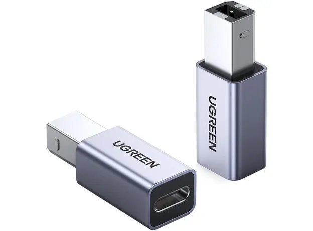 USB ადაპტერი UGREEN US382 (20120), USB-B To USB-C, Adapter, Grey, 3 image