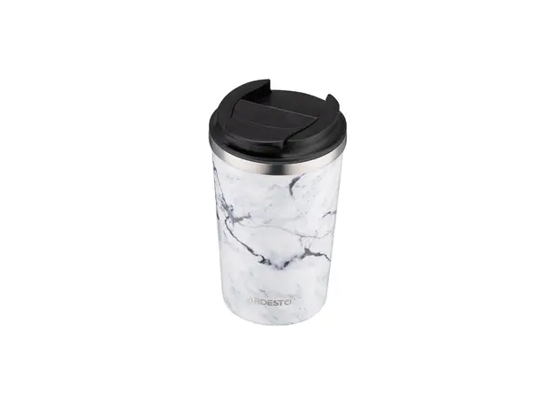 თერმოსი Ardesto Travel mug Marmo, 360ml, stainless steel, 4 image