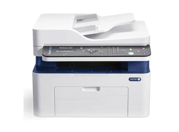 პრინტერი Xerox WorkCentre 3025V/NI, ADF, A4. Wi-Fi, White, 2 image