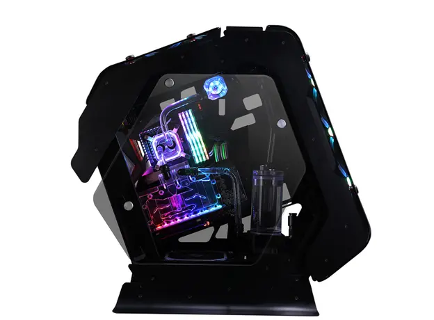 კომპიუტერის ქეისი Zalman PC case Z-MACHINE 500 without PSU, 2xUSB3.0, 2xUSB2.0, 1xUSB 3.1 Type-C, 5x120mm ARGB, VGA 400mm, LCS ready, TG Side Panel, ATX, black, 3 image