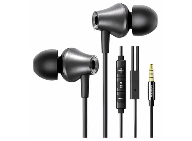 ყურსასმენი UGREEN EP105 (35753), In-Ear Headphones, Wired, 3.5mm, Black