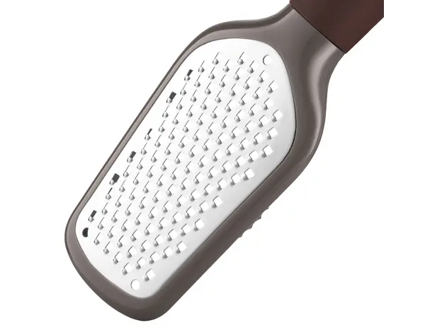 სახეხი Ardesto Grater Gemini, 21.5cm, stainless steel, plastic, gray-brown, 8 image