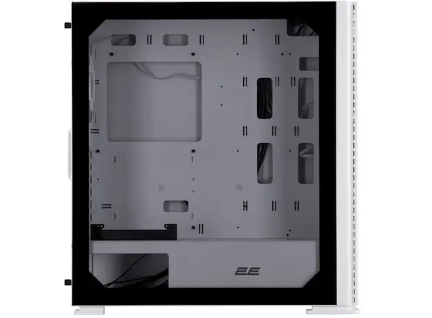 ქეისი 2E 2E-GI01W Vertex, Computer Case, Large MidT, ATX, E-ATX, micro-ATX, mini-ITX, USB 3.0, USB Type-C, 2xUSB 2.0, White, 6 image