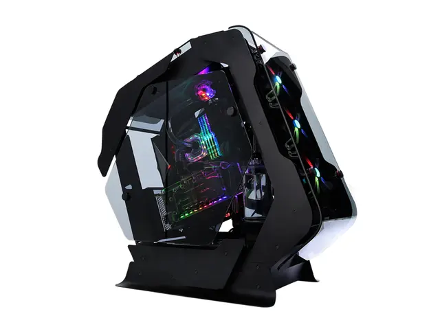 კომპიუტერის ქეისი Zalman PC case Z-MACHINE 500 without PSU, 2xUSB3.0, 2xUSB2.0, 1xUSB 3.1 Type-C, 5x120mm ARGB, VGA 400mm, LCS ready, TG Side Panel, ATX, black, 5 image