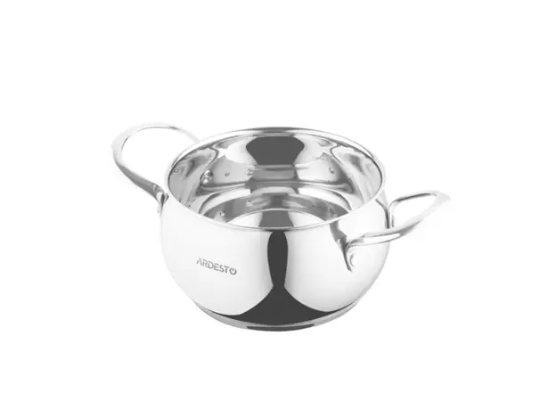 ქვაბი Ardesto Casserole with glass lid Gemini Liguria, 2.2l, stainless steel, 5 image