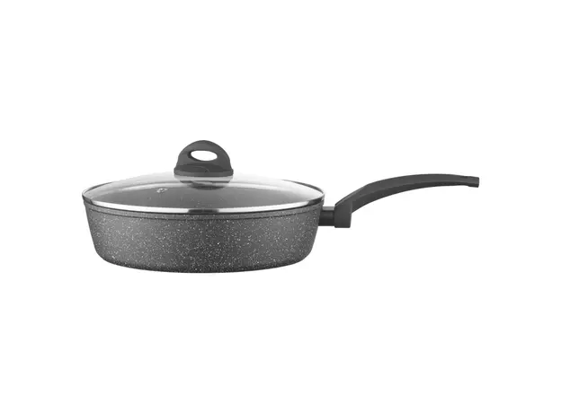 ტაფა Ardesto Deep Fry pan with lid Gemini Gourmet Viareggio, 28cm, aluminium, black, 5 image