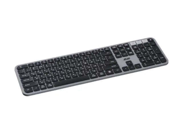 კლავიატურა 2E Keyboard membrane KS240 110key, WL/BT, EN/UK, grey-black, 4 image