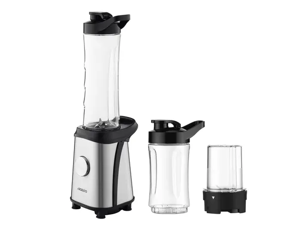 ბლენდერი Ardesto Blender for smoothies BG-F350, 350W, 2in1, bottle-600ml, bottle-300ml, coffee grinder, black+silver, 4 image
