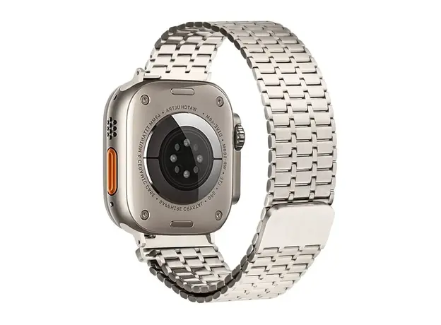 სმარტ საათის სამაჯური TVC LEMONDA Magnetic Strap For Apple Watch Series 10 Ultra 9 8 7 SE 6 5 4 3 2 1 46mm 49mm 45mm 44mm 42mm Metal Watch Band - Starlight, 4 image