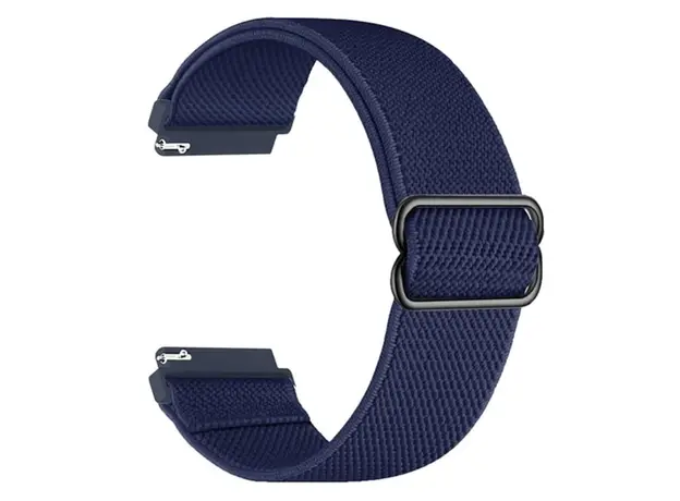 სმარტ საათის სამაჯური For Samsung Galaxy Watch6 Classic 47mm 43mm Watch Strap 20mm Adjustable Nylon Wrist Band - Dark Navy Blue