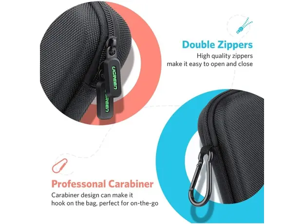 ქეისი UGREEN LP174 (50974), Portable Case for Nintendo Switch, Black, 6 image