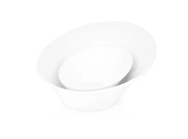 სალათის თასი Ardesto Salad bowl, 25.5 сm, porcelain, white, 7 image