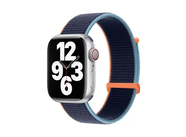 სმარტ საათის სამაჯური TVC KALEBOL Nylon Watch Band for Apple Watch Series 10 Ultra 9 8 7 SE 6 5 4 3 2 1 46mm 49mm 45mm 44mm 42mm Wrist Strap - Deep Navy Blue, 2 image