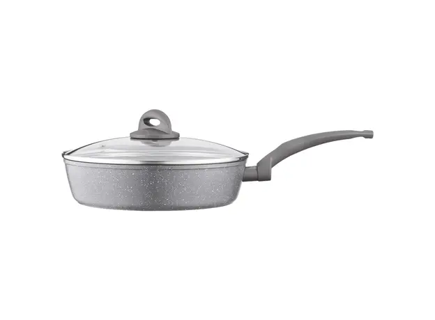 ტაფა Ardesto Deep Fry pan with lid Gemini Gourmet Apulia, 26cm, aluminium, gray, 5 image