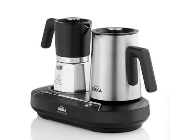 ყავის აპარატი Arzum OK0027 Moka, 1350W, Coffee Machine, Silver/Black, 2 image