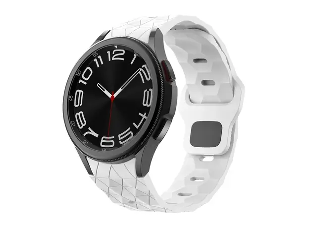 სმარტ საათის სამაჯური For Samsung Galaxy KLB-ZQWFKGJ-001 Silicone Watch Strap Band - White, 5 image