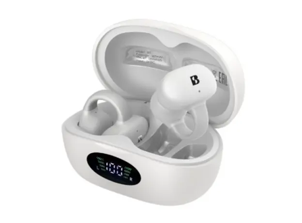ყურსასმენი Biosong B5 Open-Design Bluetooth Earclip White, 3 image