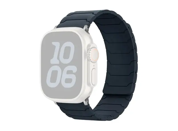 სმარტ საათის სამაჯური TVC Silicone Strap for Apple Watch Series 10 Ultra 9 8 7 SE 6 5 4 3 2 1 46mm 49mm 45mm 44mm 42mm Magnetic Band - Midnight Blue, 5 image