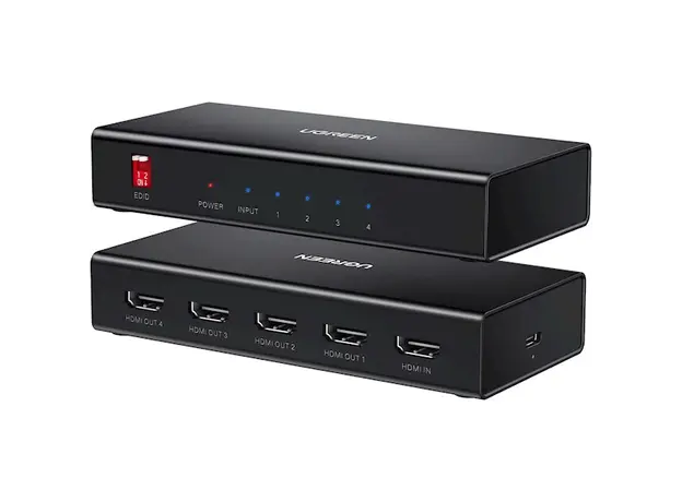 HDMI სპლიტერი UGREEN CM570 (90514), HDMI Splitter 1 In 4, Black, 3 image