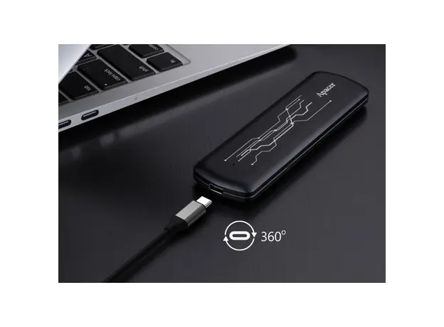 გარე მყარი დისკი USB 3.2 Gen 2 Portable SSD AS722 1TB AP1TBAS722B-1, 4 image