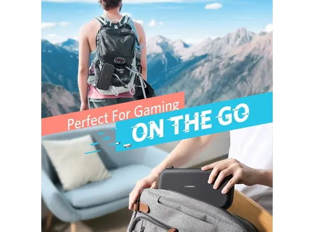 ქეისი UGREEN LP174 (50974), Portable Case for Nintendo Switch, Black, 8 image