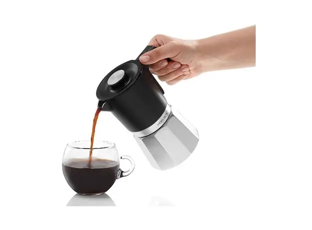 ყავის აპარატი Arzum OK0027 Moka, 1350W, Coffee Machine, Silver/Black, 4 image