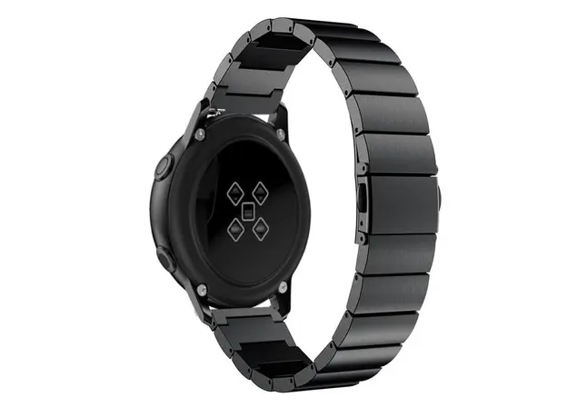 სმარტ საათის სამაჯური Stainless Steel Watch Band 20mm for Samsung Galaxy Watch Active, Smart Watch Replacement Strap - Black