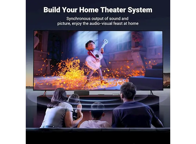 HDMI სპლიტერი UGREEN CM570 (90514), HDMI Splitter 1 In 4, Black, 9 image