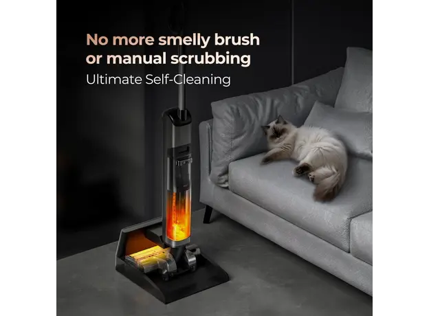 მტვერსასრუტი Uwant D700, 20,000Pa, 700ML, Wet And Dry Vacuum Cleaner With D-Shaped Rolling Brush, Grey, 13 image