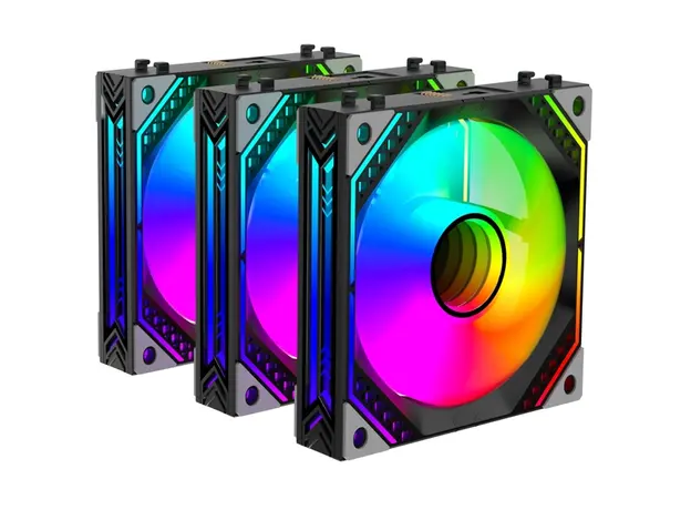 ქულერი 2E 2E-ACF120MB-ARGB, ARGB, 120mm, 2000Rpm, Cooler, Black, 2 image