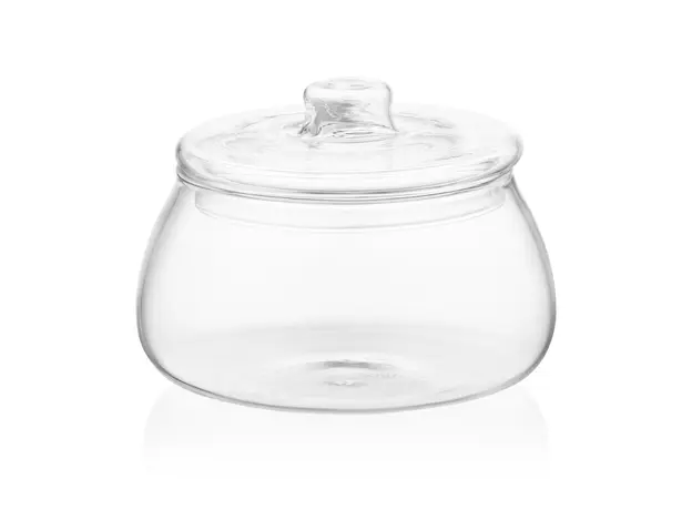 საშაქრე Ardesto Sugar bowl, 500ml, borosilicate glass, transparent, 2 image