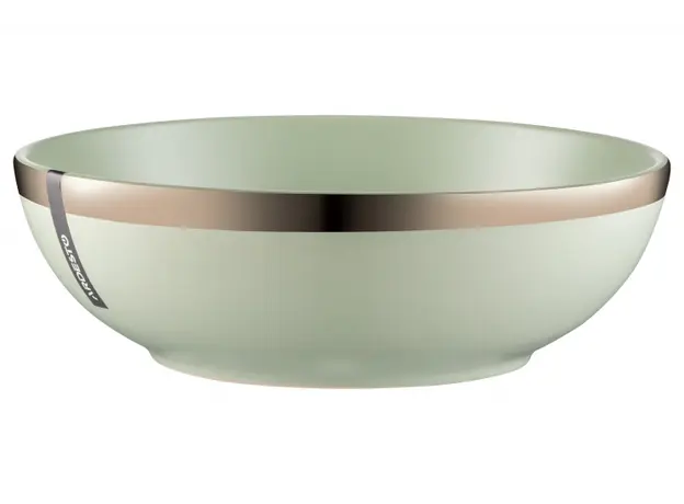 სალათის თასი Ardesto Bowl Liguria Green bay, 22cm, ceramics,  green