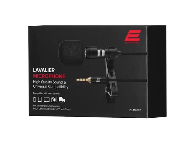 მიკროფონი 2E Lavalier Microphone ML020 3.5mm, 7 image