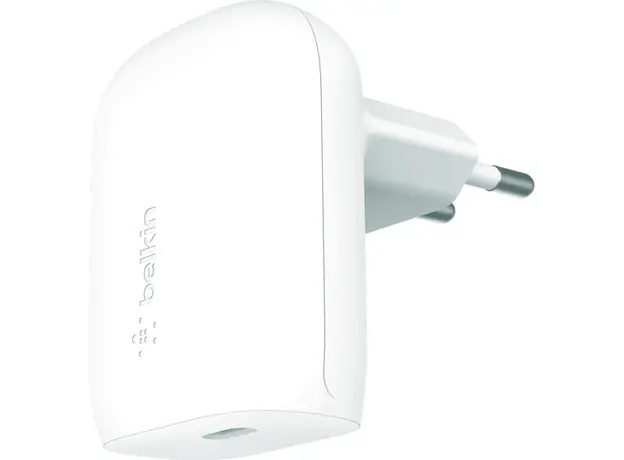 კაბელი და ადაპტერი Belkin Wall Charger 30W USB-C PD PPS, 1M PVC C-С, white, 3 image