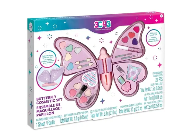 საბავშვო კოსმეტიკის ნაკრები Make It Real 10058MR 3C4G, Butterfly, 2 image