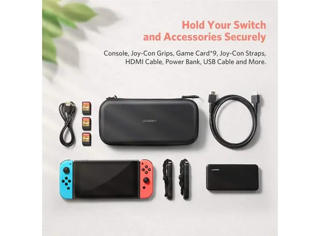 ქეისი UGREEN LP174 (50974), Portable Case for Nintendo Switch, Black, 4 image
