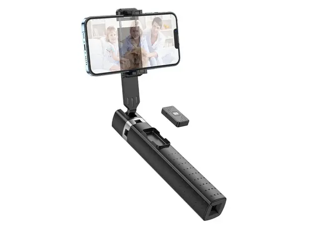 მობილურის სამაგრი Hoco K18 Wave four-leg live broadcast holder black, 4 image