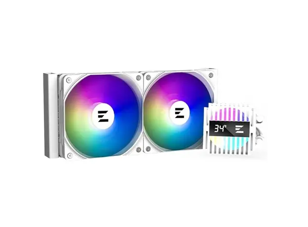 თხევადი გაგრილება Zalman ALPHA2A24WHITE LCS Alpha 2 A24 ARGB, 120MM, 3000RPM, Liquid Cooling, White, 2 image