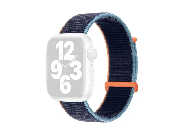 სმარტ საათის სამაჯური TVC KALEBOL Nylon Watch Band for Apple Watch Series 10 Ultra 9 8 7 SE 6 5 4 3 2 1 46mm 49mm 45mm 44mm 42mm Wrist Strap - Deep Navy Blue, 3 image