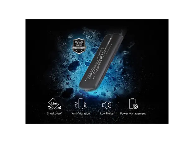 გარე მყარი დისკი USB 3.2 Gen 2 Portable SSD AS722 1TB AP1TBAS722B-1, 5 image