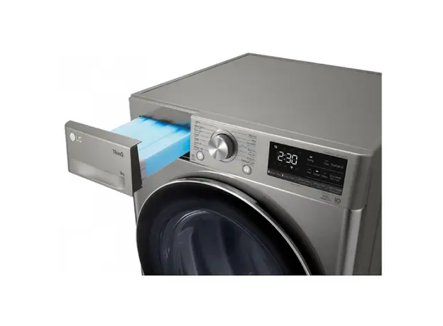 საშრობი მანქანა LG RH90V5PVTN.BPTPMEA, 9Kg, Washing Dryer, Grey, 4 image