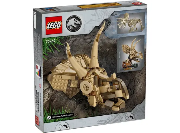 ლეგო LEGO Constructor Jurassic World Dinosaur Fossils: Triceratops Skull, 6 image