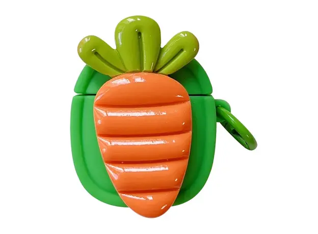 ყურსასმენის ქეისი Silicone Case For AirPods 2nd gen - Carrot