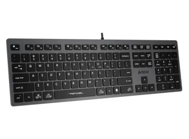 კლავიატურა A4Tech Fstyler FX50 Scissor Switch Keyboard EN/RU layout Grey, 3 image