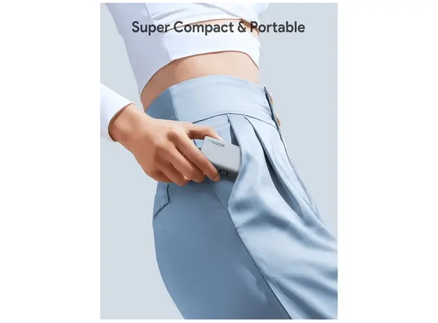 პორტატული დამტენი Aukey PB-Y59 Spark Mini 5000mAh 22.5W Compact Powerbank with USB-C Connector - White, 5 image