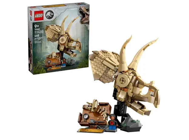 ლეგო LEGO Constructor Jurassic World Dinosaur Fossils: Triceratops Skull