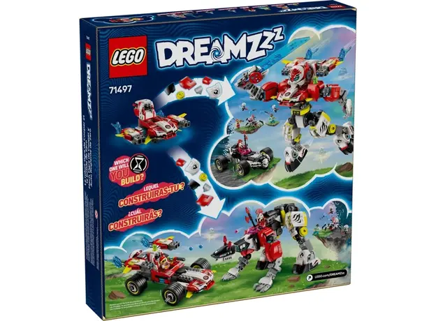 ლეგო LEGO Constructor DREAMZzz Cooper's Tiger Mech & Zero's Hot Rod Car, 6 image