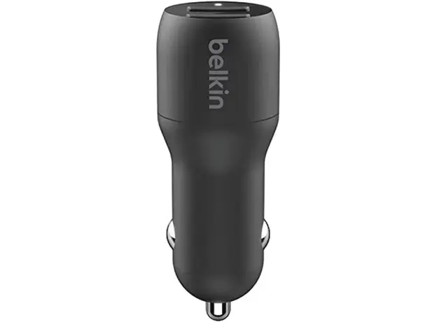 ავტომობილის USB დამტენი Belkin DUAL USB-A CAR CHARGER 12W X2, BLK, 5 image