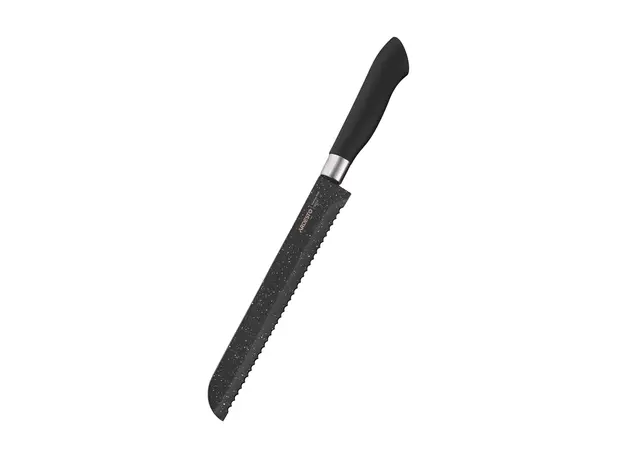 დანების კომპლექტი Ardesto Knives Set with block Gemini, 6pcs, stainless steel, plastic, black, 7 image